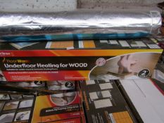 1x Vitrex Floor Warm 2m2 underfloor heating for wood, new and boxed.