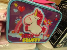 Box of 3 Stay Fluffy Girls Lunch Bags. New & Boxed