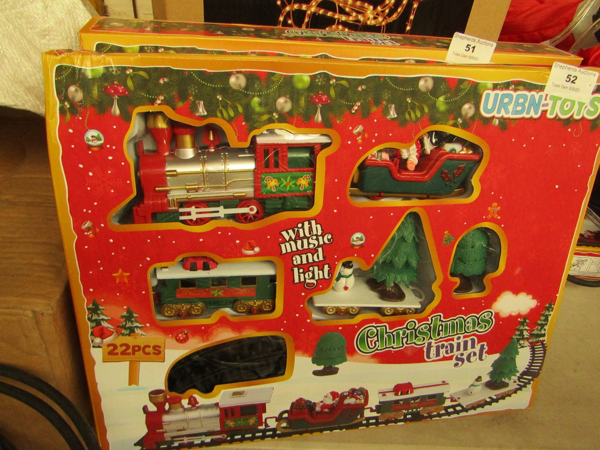 Urbn Toys Christmas Train Set. Looks Unused & Complete