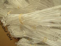 Approx 1000 Clear Plastic Drink Stirrers. All Unused.