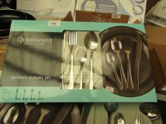 Queensway 24 Piece Stainless Steel Cutlery Set. Boxed & Look unused