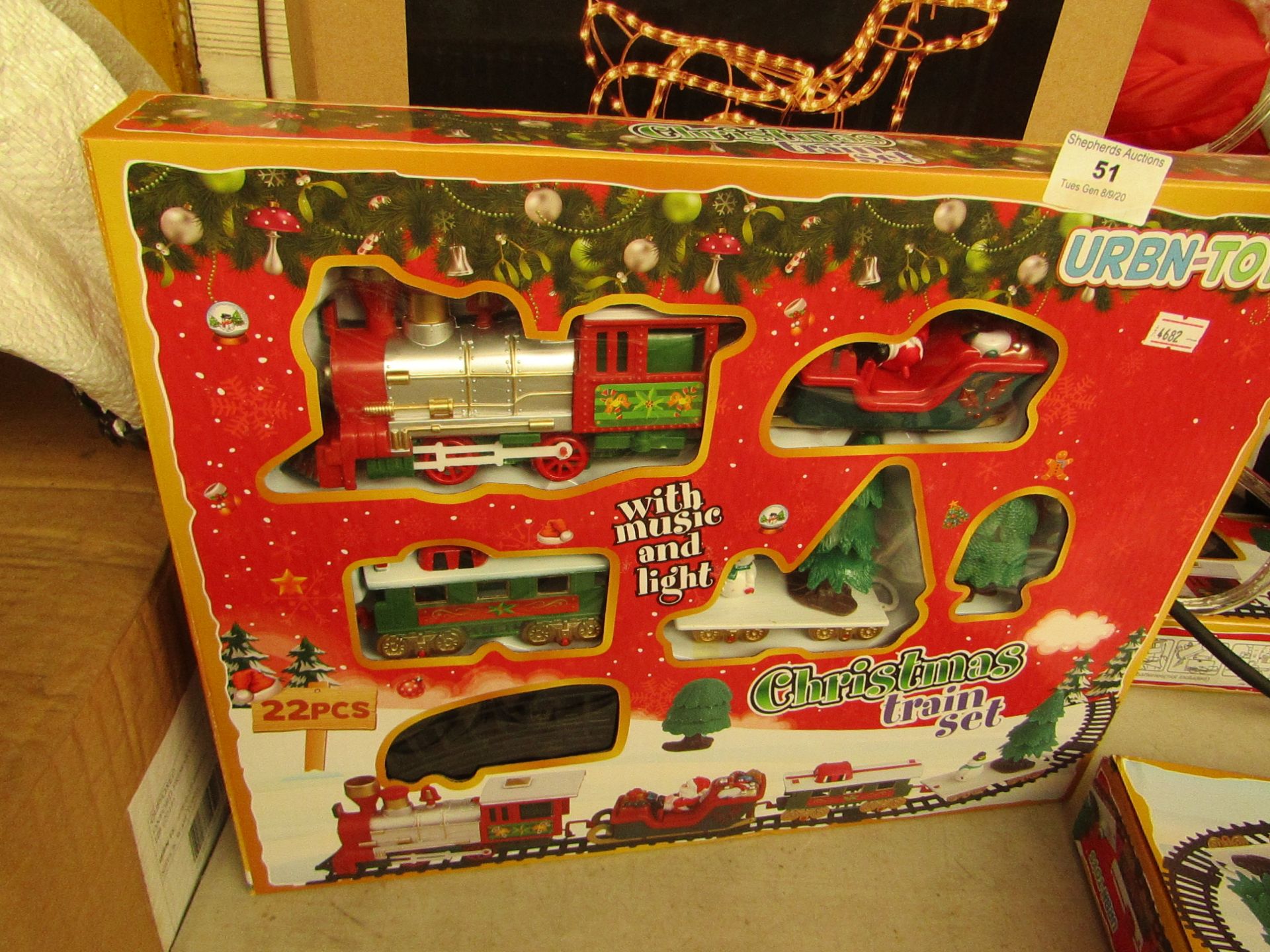 Urbn Toys Christmas Train Set. Looks Unused & Complete