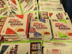 Box of 42 Kelloggs Nutri Grain Bars. Various Flavours. BB Dates from 8/8/20 - 26/11/20