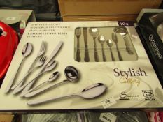 Stylish Cutlery 40 Pce Set. Boxed & look unused