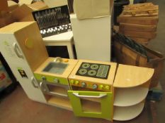 Kids Wooden Play Kitchen with Sink, Oven etc. Has a few scuffs but nothing major