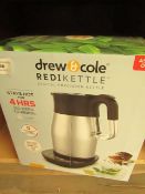 | 1X | DREW AND COLE REDIKETTLE 1.7L | TESTED WORKING BUT UNBOXED | NO ONLINE RE-SALE | SKU