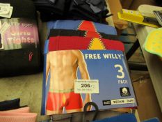 2x Free Willy - 3 Pack - Size Medium - New with Tags.