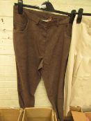 5 x Size 30 Chocolate Trousers. Unused & Packaged