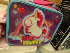 Box of 3 Stay Fluffy Girls Lunch Bags. New & Boxed
