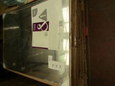 Box of 4 Cooke & Lewis Dunnet Stick on Mirrors. 60cm x 45cm. New & packaged.