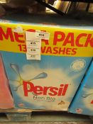 Persil Non Bio 130 Washes Washing Powder. Box has slight damage but has been repaired