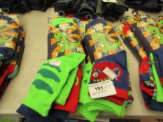 12 Pairs of Size 6 - 8.5 Boys Socks. New with tags.