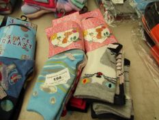 12 pairs of kitty Cat 3 - 5.5 Girls Socks. New with Tags.