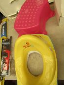 3 Items Being a Kids Toilet Step & 2 x Kids Toilet Seat tops.