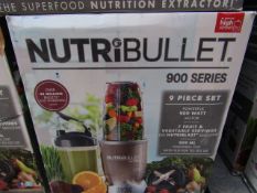 | 4X | NUTRI BULLET 900 SERIES | UNCHECKED AND BOXED | NO ONLINE RESALE | SKU C5060191467353 |