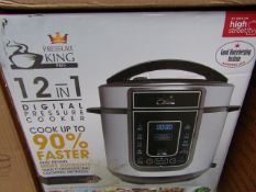 | 6X | PRESSURE KING PRO 12 IN 1 5LTR PRESSURE COOKER | UNCHECKED AND BOXED SOME MAY BE IN NON