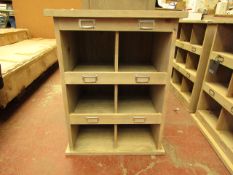 | 1X | COX & COX GARDEN TRADING SMALL 6 SHOE LOCKER UNIT 66 X 50 X 36 CM  RRP £175 | LOOKS UNUSED (