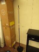 | 1X | MADE.COM BLACK FLOOR LIGHT | UNCHECKED MISSING SHADE, NO BOX | RRP £- |