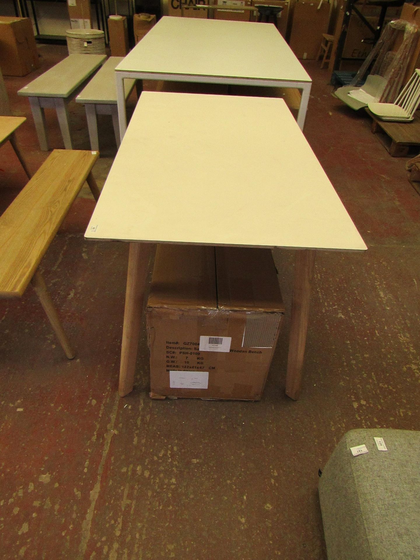 | 1X | HAY COPENHAGUE DINING TABLE 1.4 X 0.75MTRS | IN GOOD CONITION BUT HAS A SMALL BIT OF DAMAGE