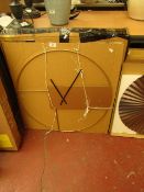 | 1X | MADE.COM OUTLINE WALL CLOCK | UNCHECKED WITH BOX | RRP £59 |