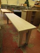 | 1X | COX & COX LOTTE BENCH GREY SOLID PINE 140CM | LOOKS UNUSED (NO GUARANTEE) | RRP £350.00 |