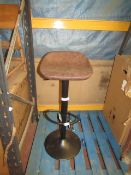 | 1X | COX AND COX FAUX LEATHER COUNTER HIGH STOOL |  LOOKS UNUSED NO GUARANTEE (NEEDS FIXINGS FOR