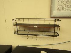 | 1X | COX & COX INDUSTRIAL SHELF WITH HOOKS | LOOKS UNUSED (NO GUARANTEE) | RRP £125 |