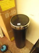 | 1X | MADE.COM SENSE TOUCH FREE 50L BIN IN BLACK | UNCHECKED AND BOXED | RRP £49 |