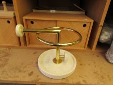 | 1X | MADE.COM SAKARI UMBRELLA STAND BRASS & MATBLE | RRP £100 BOXED  | NO GUARANTEE) |