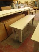 | 1X | COX & COX LOTTE BENCH GREY SOLID PINE 140CM | LOOKS UNUSED (NO GUARANTEE) | RRP £350.00 |