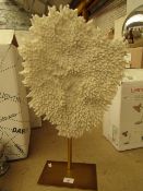 | 1X | COX & COX FAUX CORAL ARTWORK RRP £95  | LOOKS UNUSED (GOLD ON STAND REQUIRES ATTENTION)