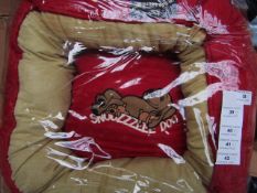 5x Snoozzzeee Dog - Cherry Red Donut Dog Bed (Size 1 Approx 19/20") - All New & Packaged.