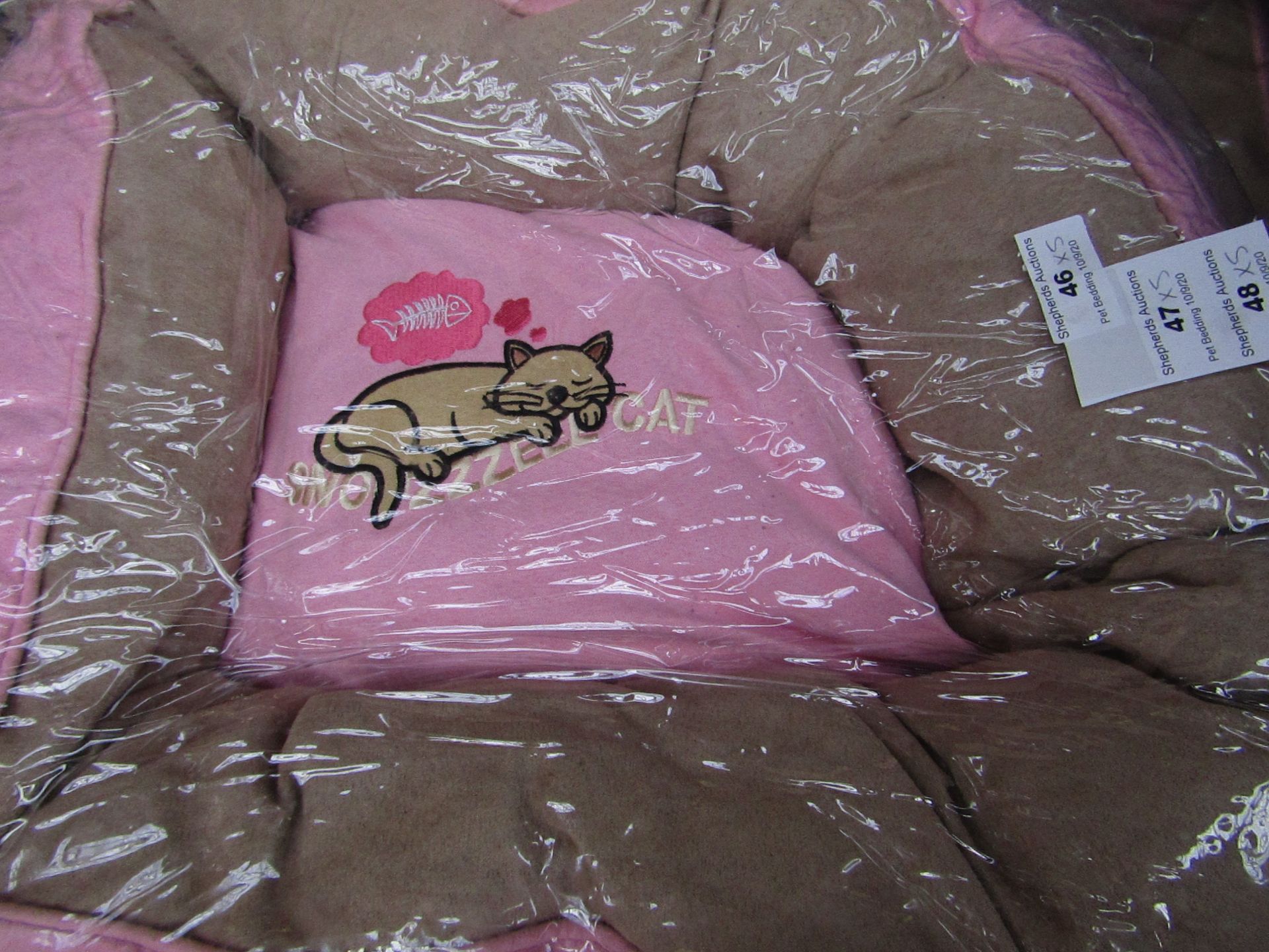 5x Snoozzzeee Cat - Prissy Pink Donut Cat Bed (20"/51cm) - New & Packaged.