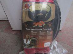 5x Snoozzzeee Dog - Cherry Red Oval Dog Bed (23") - New & Packaged.