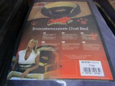 6x Snoozzzeee Dog - Purple Oval Dog Bed (37") - New & Packaged.