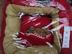 5x Snoozzzeee Dog - Cherry Red Donut Dog Bed (Size 1 Approx 19/20") - All New & Packaged.