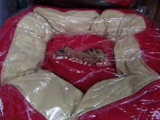 5x Snoozzzeee Dog - Cherry Red Donut Dog Bed (Size 1 Approx 19/20") - New & Packaged.