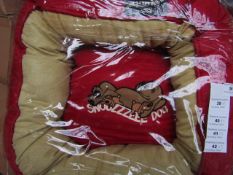 5x Snoozzzeee Dog - Cherry Red Donut Dog Bed (Size 1 Approx 19/20") - All New & Packaged.