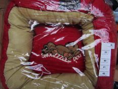 5x Snoozzzeee Dog - Cherry Red Donut Dog Bed (Size 1 Approx 19/20") - All New & Packaged.