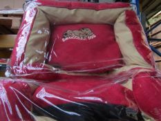 15x Snoozzzeee Dog - Cherry Red Sofa Dog Bed (23") - All New & Packaged.