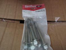 5x Fischer - ThroughBolt 12 x 115 (Packs of 5) - New & Packaged.