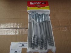 5x Fischer - Throughbolt 10 x 96 (Packs of 5) - New & Packaged.