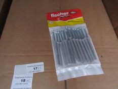 5x Fischer - Hammer- In Fixing 6 x 60 - (Packs of 20) - New & Packaged.