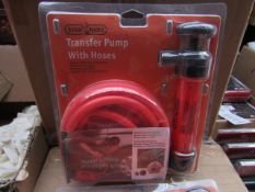 Stag Tools Transfer pump with hoses, unused, the packaging may be dirty.