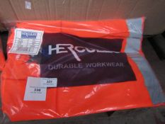 Hercules - Hi-Viz work jacket - Size 3XL - New & Packaged.