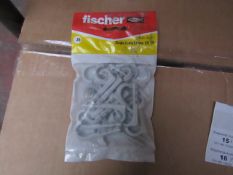 5x Fischer - Single Cable Clamp ES 18 - (Packs of 25) - New & Packaged.