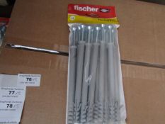 5x Fischer - Frame Fixing 10 x 140 (Pack of 12) - New & Packaged.