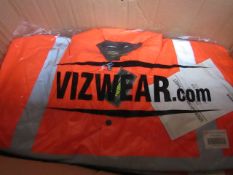 Vizwear - Orange Bomber Jacket - Size 4XL - New & Packaged.