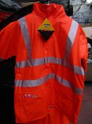LYNGSOE - Rainwear Microflex - Winter Jacket Hi-Viz Orange - Size Medium - Brand New & Packaged.