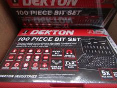 Dekton - 100 Piece Bit Set - New & Packaged.